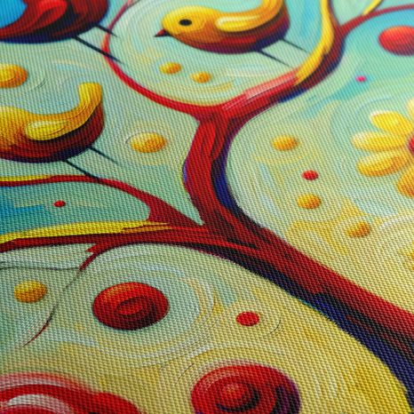 WANDBILD BLUMEN UND LEBENSBAUM - BILDER BÄUME DES LEBENS - BILDER