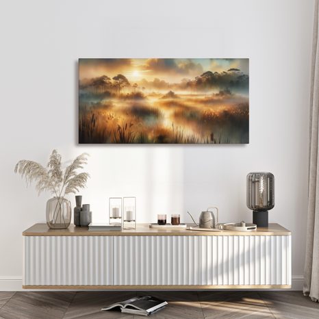 OBRAZ MLHA V RÁKOSÍ - OBRAZY VÝCHOD A ZÁPAD SLUNCE - OBRAZY