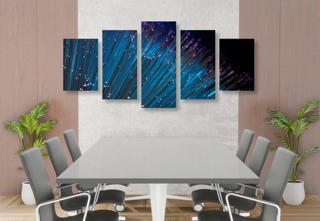 5 RÉSZES KÉP SZÁLOPTIKA - CSENDÉLET KÉPEKEN - KÉPEK