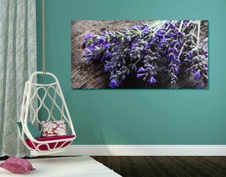 CANVAS PRINT LAVENDER BOUQUET - PICTURES FLOWERS - PICTURES