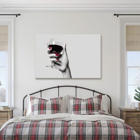 OBRAZ ELEGANCE ČERVENÉHO VÍNA - OBRAZY JÍDLA A NÁPOJE - OBRAZY