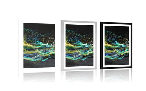 POSTER – ASTRAZIONE COLORATA MODERNA - ASTRATTO E MODELLATO - POSTER