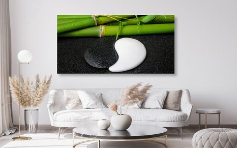 KÉP JIN JANG SZIMBÓLUM KŐBŐL - FENG SHUI KÉPEK - KÉPEK