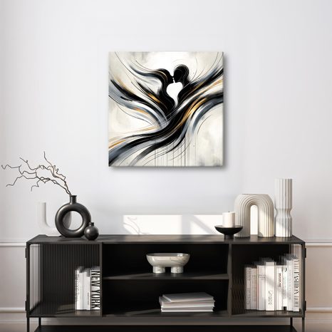 OBRAZ SILUETY V HARMONII - OBRAZY LÁSKA - OBRAZY