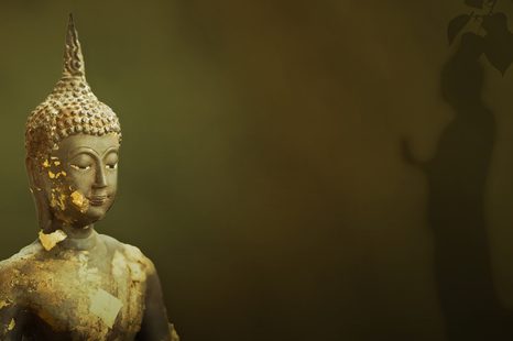 WANDBILD BUDDHA UND SEIN SPIEGELBILD - BILDER - 🔥 TOTALAUSVERKAUF