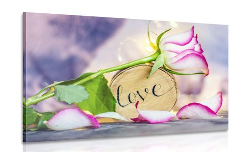 CANVAS PRINT ROMANTIC CONFESSION LOVE - PICTURES WITH INSCRIPTIONS AND QUOTES - PICTURES