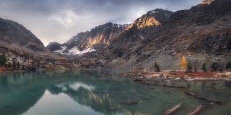 WANDBILD MAJESTÄTISCHE BERGE - BILDER VON NATUR UND LANDSCHAFT - BILDER