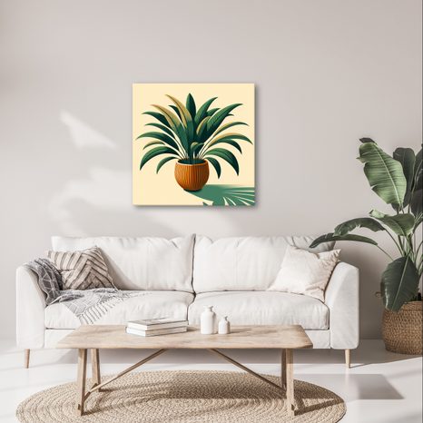 WANDBILD ELEGANTE ZIMMERPFLANZE - BOTANISCHE BILDER - BILDER