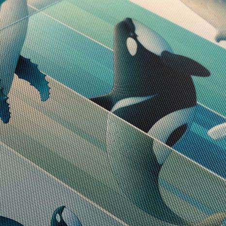 TABLOU BALENE ȘI ORCI ÎN ADÂNCURI - TABLOURI LUMEA SUBACVATICĂ - TABLOURI