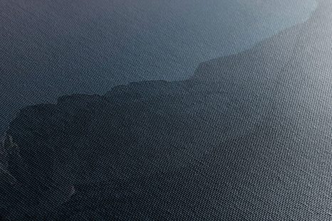 QUADRO SU TELA – LUNA PIENA SOPRA LE MONTAGNE - QUADRI DI NATURA E PAESAGGIO - STAMPE E QUADRI