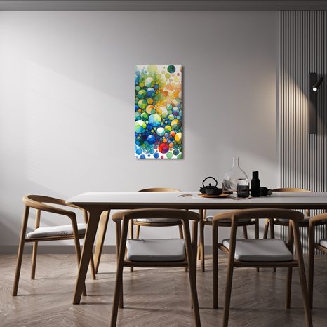 WANDBILD FARBIGE FANTASIEN - WANDBILDER ABSTRAKTE FORMEN - BILDER