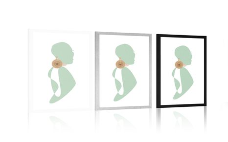 ΑΦΊΣΑ ΜΕ ΠΑΡΠΑΣΤΟΎ ΓΥΝΑΙΚΕΊΑ ΦΙΓΟΎΡΑ ΣΕ ΛΕΥΚΌ ΦΌΝΤΟ - ΓΥΝΑΊΚΕΣ - ΑΦΊΣΕΣ