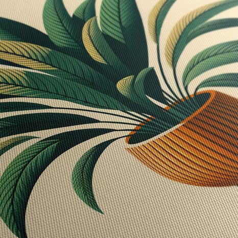 WANDBILD ELEGANTE ZIMMERPFLANZE - BOTANISCHE BILDER - BILDER