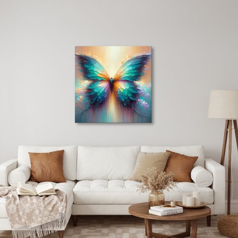 OBRAZ MOTÝL V ODSTÍNECH DUHY - OBRAZY MOTÝLI - OBRAZY