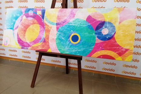 WANDBILD BUNTE KREISE - POP-ART-BILDER - BILDER