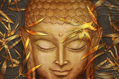 OBRAZ USMÍVAJÍCÍ SE BUDDHA - OBRAZY FENG SHUI - OBRAZY