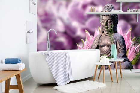 FOTOMURALE – BUDDHA TRANQUILLO - CARTA DA PARATI FENG SHUI - CARTA DA PARATI