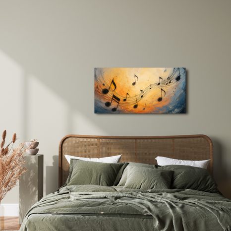 WANDBILD KLÄNGE UND FARBEN DER WELT - MUSIKBILDER - BILDER