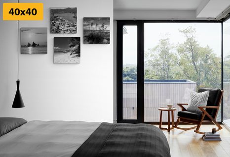 SET DI QUADRI – PARADISO IN TERRA IN BIANCO E NERO - COLLEZIONI DI QUADRI - STAMPE E QUADRI