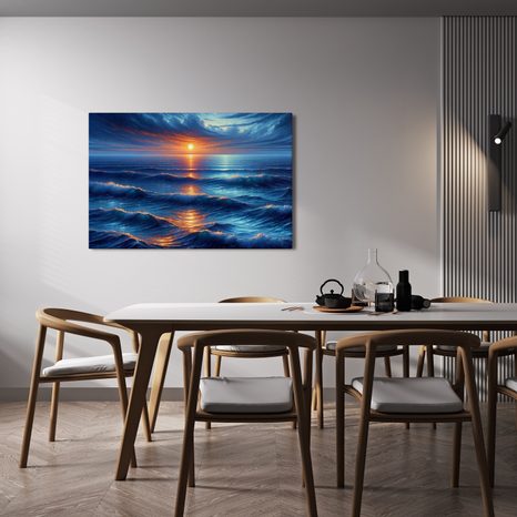 OBRAZ ZÁPAD SLUNCE NAD OCEÁNEM - OBRAZY VÝCHOD A ZÁPAD SLUNCE - OBRAZY