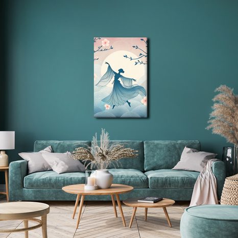 OBRAZ ELEGANTNÍ TANEC V KVĚTINOVÉM RÁNU - OBRAZY ŽENY - OBRAZY