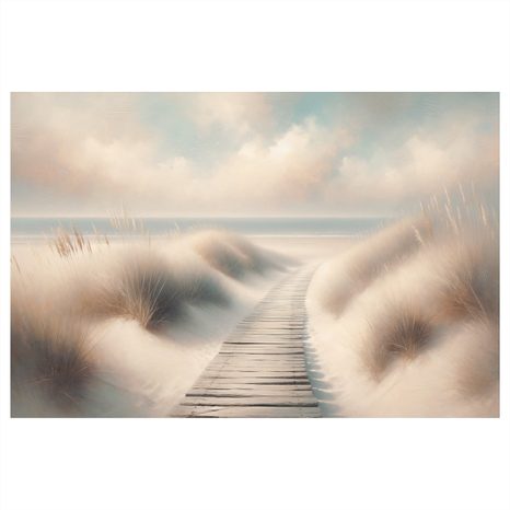 WANDBILD PFAD ZUM MEER IN DÜNEN - BILDER MEER UND STRAND - BILDER