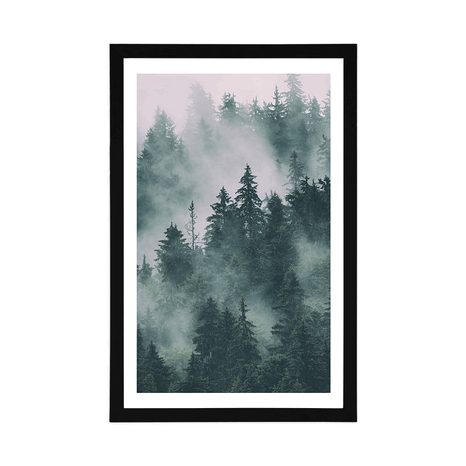 POSTER – MONTAGNE NELLA NEBBIA - NATURA - POSTER