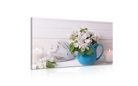 OBRAZ KVĚTINY VE VÁZE - VINTAGE A RETRO OBRAZY - OBRAZY