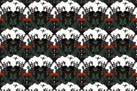 TAPETA SKRIVNOSTNI GOZD NA BELEM OZADJU - TAPETE NARAVA - TAPETE