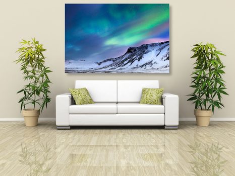 SLIKA NORVEŠKI SEVERNI SIJ - SLIKE NARAVE IN POKRAJINE - SLIKE