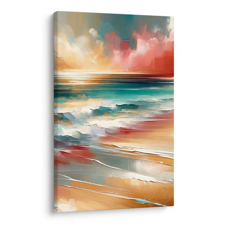 OBRAZ MOŘE PŘI ZÁPADU SLUNCE - OBRAZY MOŘE A PLÁŽ - OBRAZY