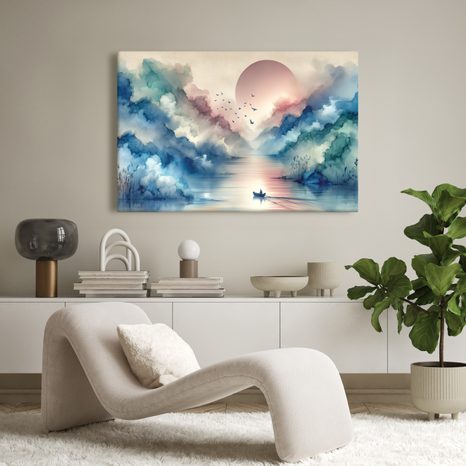 OBRAZ RANNÍ ODPLUTÍ - OBRAZY JEZERA - OBRAZY