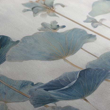 WANDBILD BLAUE LOTUSBLÜTEN - BILDER BLUMEN - BILDER