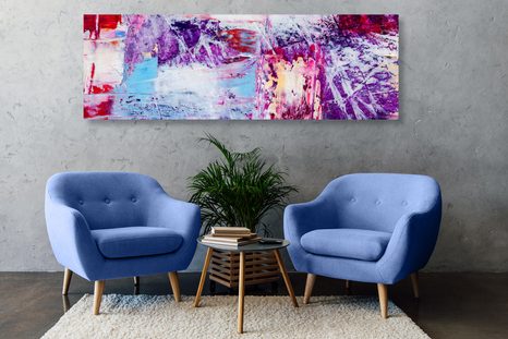 OBRAZ FIALOVÁ TEXTURA - ABSTRAKTNÍ OBRAZY - OBRAZY