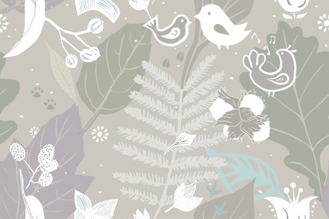 SAMOLEPÍCÍ TAPETA LIDOVÝ MOTIV V ZELENÉM PROVEDENÍ - SAMOLEPÍCÍ TAPETY - TAPETY