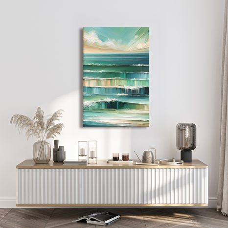 OBRAZ MOŘSKÁ HLADINA V POHYBU - OBRAZY MOŘE A PLÁŽ - OBRAZY