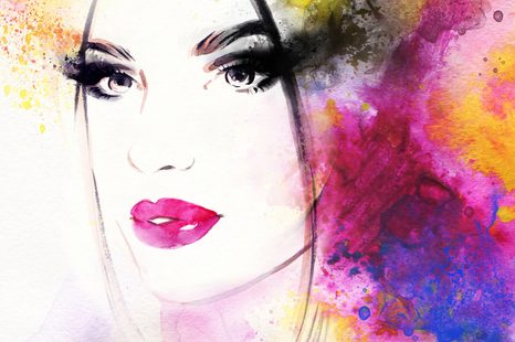 КАРТИНА НА ПЛАТНО – МОДЕРЕН ЖЕНСКИ ПОРТРЕТ - КАРТИНИ НА ЖЕНА - КАРТИНИ