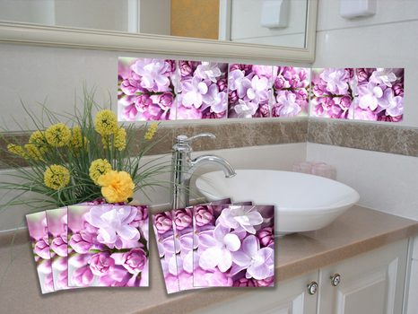 TILE STICKERS LILAC