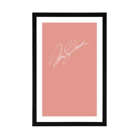 PLAKÁT S PASPARTOU PODPIS MARILYN MONROE - MOTIVY Z NAŠÍ DÍLNY - PLAKÁTY