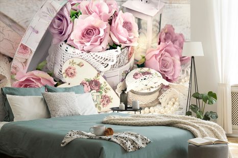 FOTOTAPETA ROMANTICKÉ VINTAGE ZÁTIŠÍ - VINTAGE A RETRO TAPETY - TAPETY