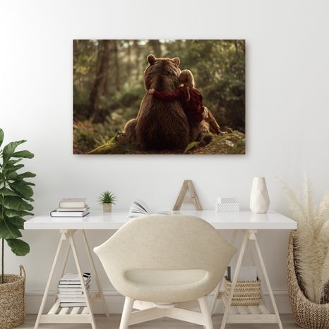 OBRAZ PŘÁTELSTVÍ V LESE - OBRAZY MEDVĚDI - OBRAZY