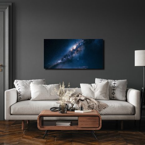 CANVASTAVLA VINTERGATANS KOSMISKA SKEN - TAVLOR MED GALAXER - TAVLOR