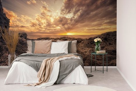 FOTOTAPETE MEERESFELSEN - TAPETEN MIT NATURMOTIVEN - TAPETEN