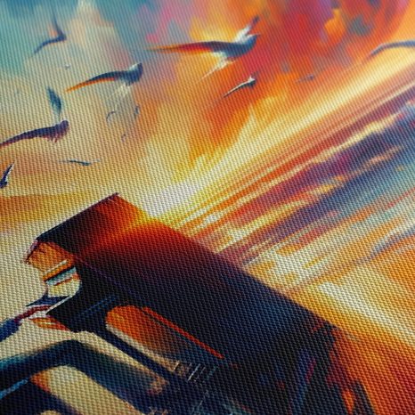 WANDBILD MUSIK DES MEERES - BILDER MEER UND STRAND - BILDER