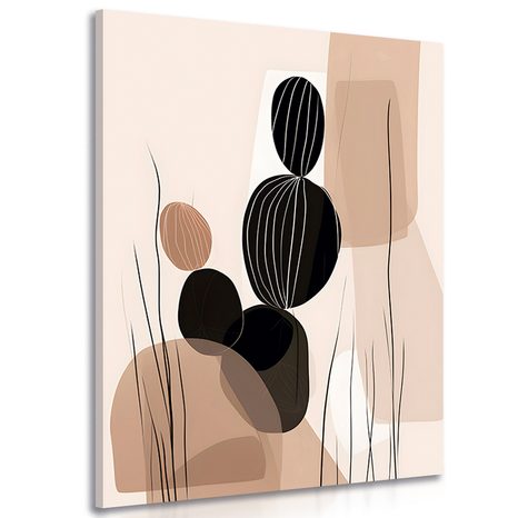 IMPRESSION SUR TOILE FORMES ABSTRAITES DE CACTUS BOTANIQUES - IMPRESSIONS SUR TOILE FORMES ABSTRAITES - IMPRESSION SUR TOILE