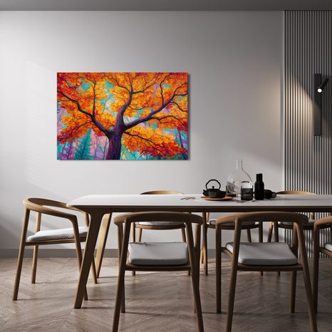 OBRAZ BAREVNÝ STROM ŽIVOTA V PODZIMU - OBRAZY STROMY ŽIVOTA - OBRAZY