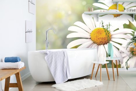 SAMOLEPÍCÍ FOTOTAPETA KVĚTINY KOPRETINY - SAMOLEPÍCÍ TAPETY - TAPETY