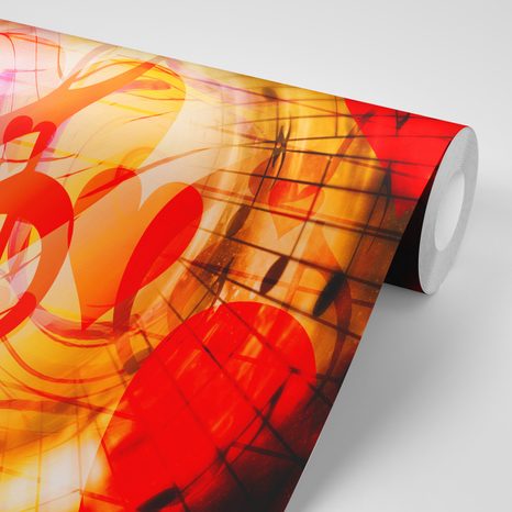 TAPETE LIEBE ZUR MUSIK - ABSTRAKTE TAPETEN - TAPETEN