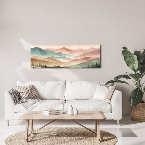 OBRAZ KLIDNÁ KRAJINA S HORAMI - OBRAZY HORY - OBRAZY