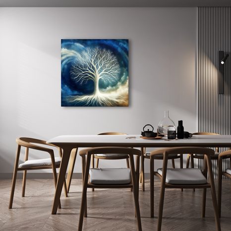 OBRAZ STROM ŽIVOTA V MODRÉM VÍRU - OBRAZY STROMY ŽIVOTA - OBRAZY